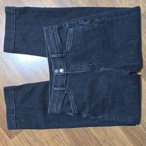 Ann Taylor The Easy Straight Washed Black Jeans